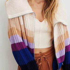 Aerie Colorful Striped Women's Sweater size small